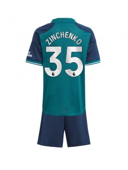 Otroški Nogometna dresi replika Arsenal Oleksandr Zinchenko #35 Tretji 2023-24 Kratek rokav (+ hlače)